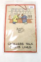 A Fougasse (1887 - 1965) "Careless Talk Costs Live