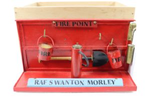 A fire point model marked R.A.F. Swanton Morley ap
