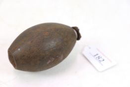 An inert British WWI No.16 (lemon) grenade, dated