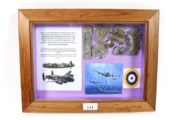 Aircraft crash relics reputedly from Lancaster D58