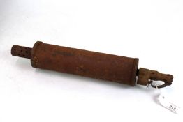 An inert British Stokes mortar bomb