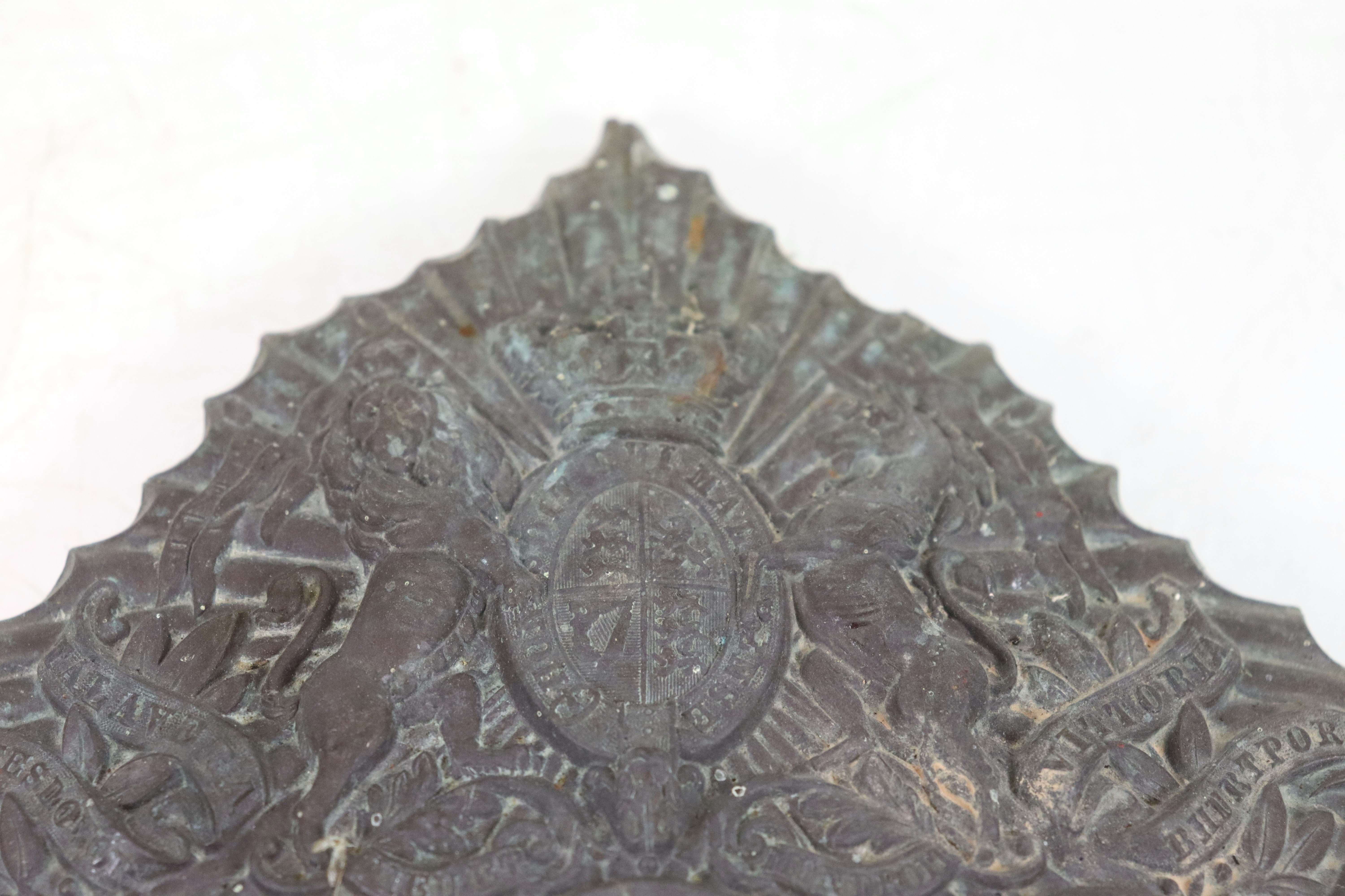 A Victorian 16th Lancers Czapka helmet plate with - Image 2 of 8