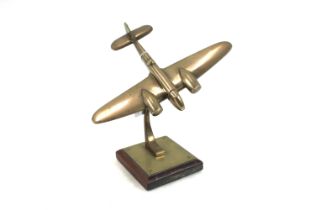 A model cast brass Blenheim light bomber mounted o