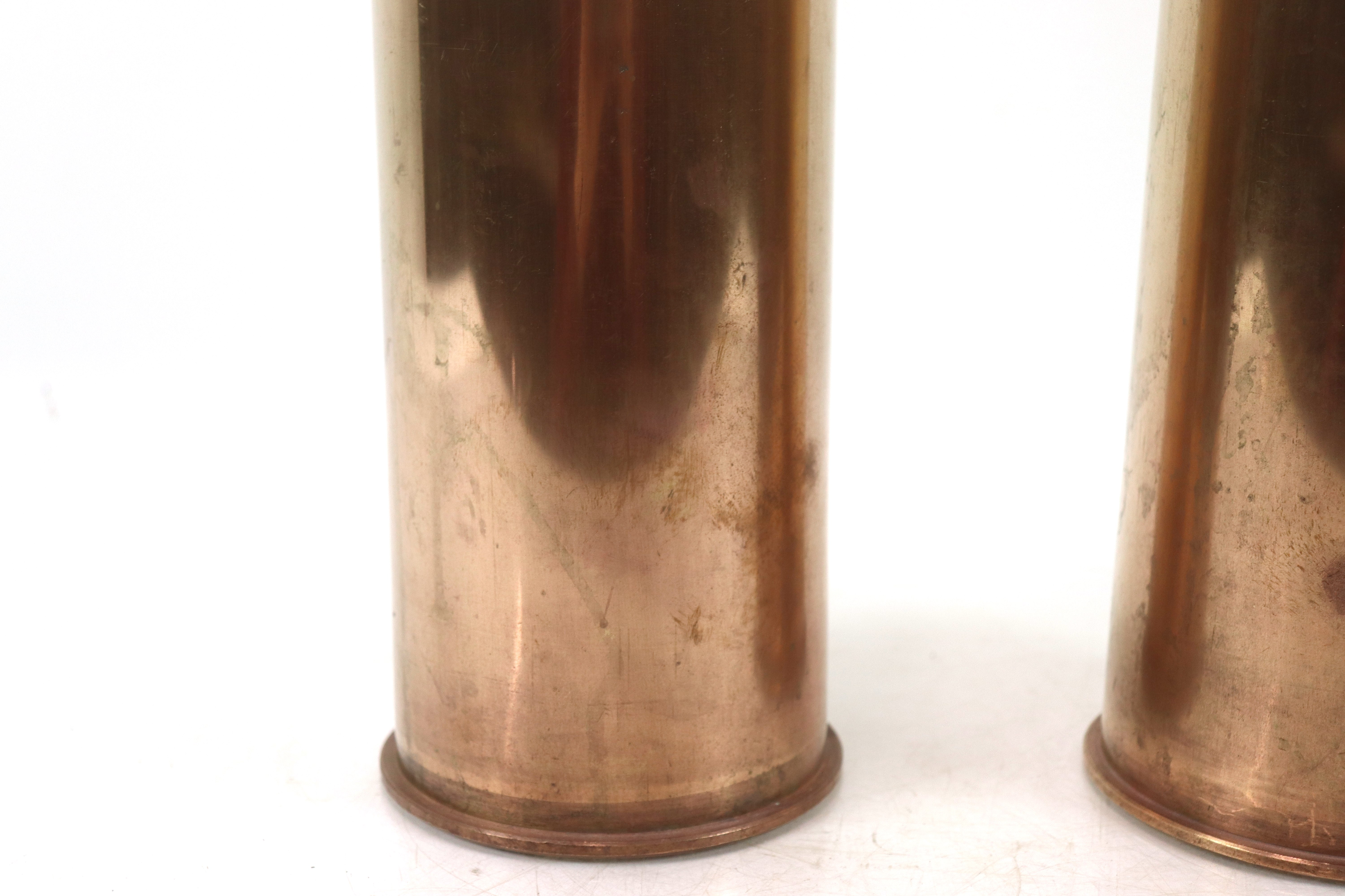 A pair of 105mm M14 shell cases, one with "Free Fr - Image 4 of 15