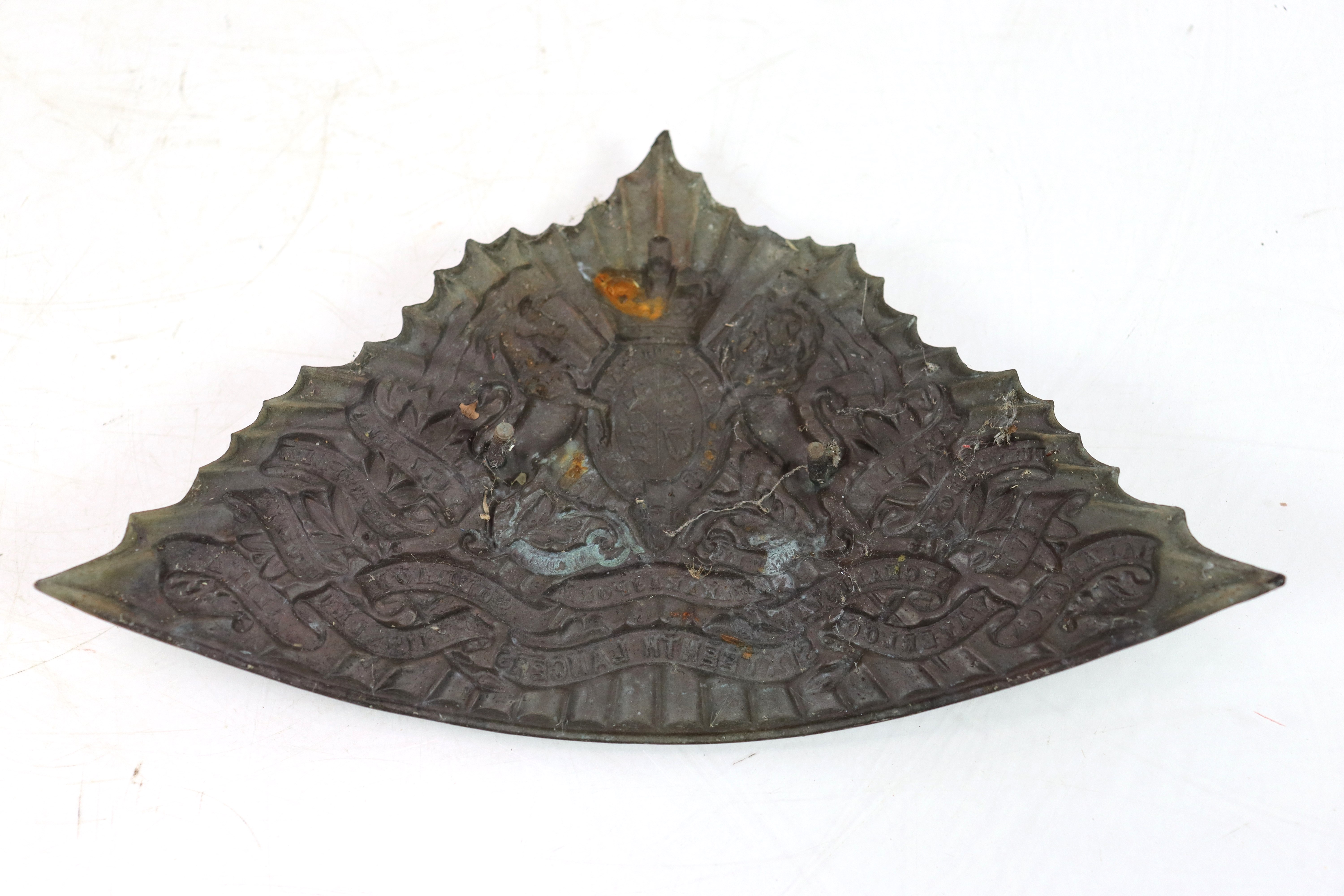 A Victorian 16th Lancers Czapka helmet plate with - Image 5 of 8