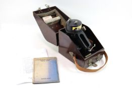 A WWII era cased Bubble Sextant MKIX serial no. 72