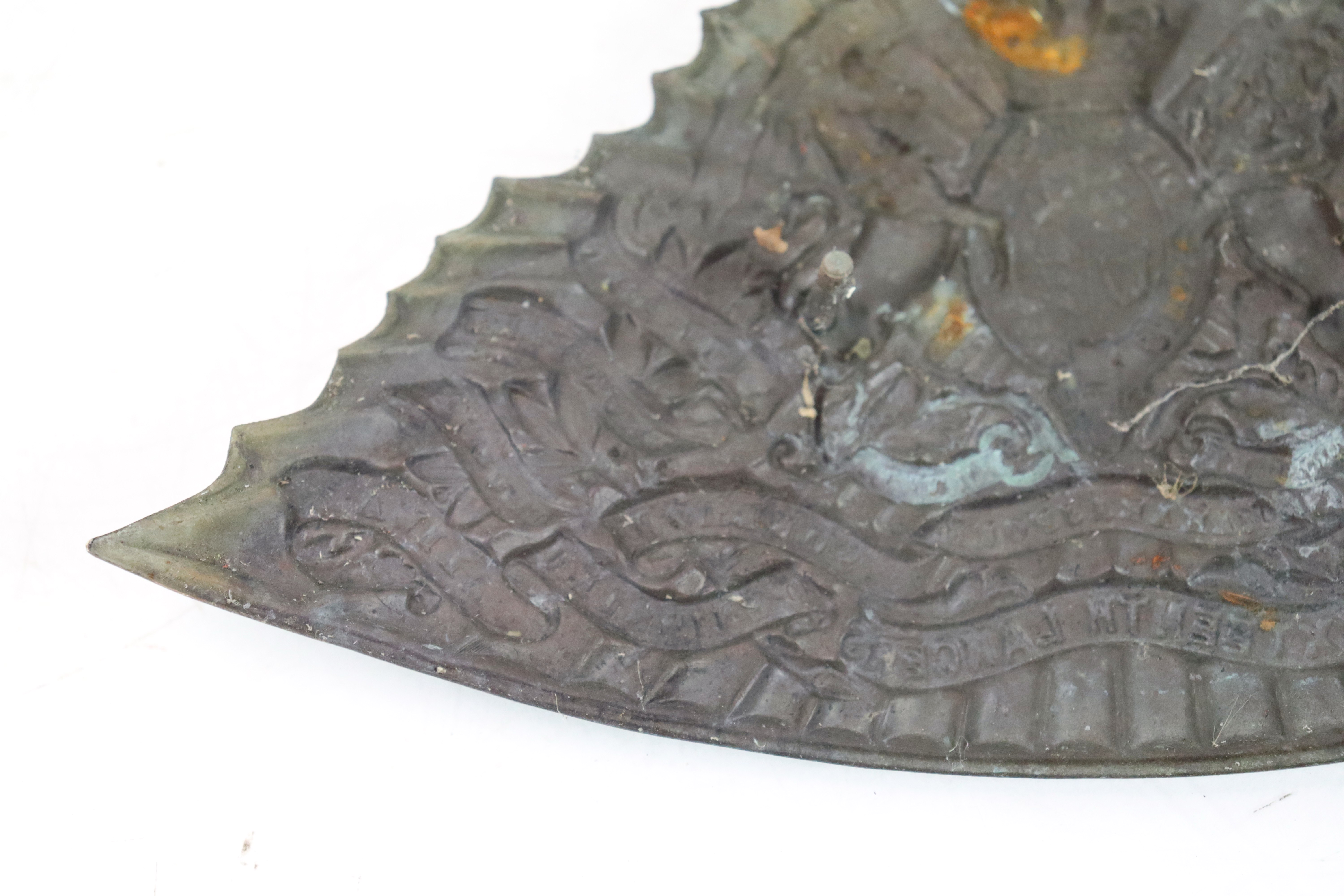 A Victorian 16th Lancers Czapka helmet plate with - Image 7 of 8