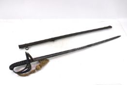 A Victorian 1827 Patt Rifle Officers Sword, blade