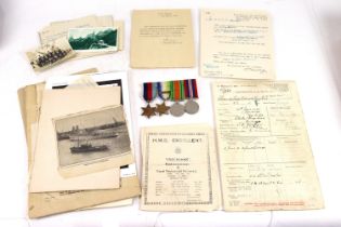 A WWII Royal Naval Officers group of four medals w