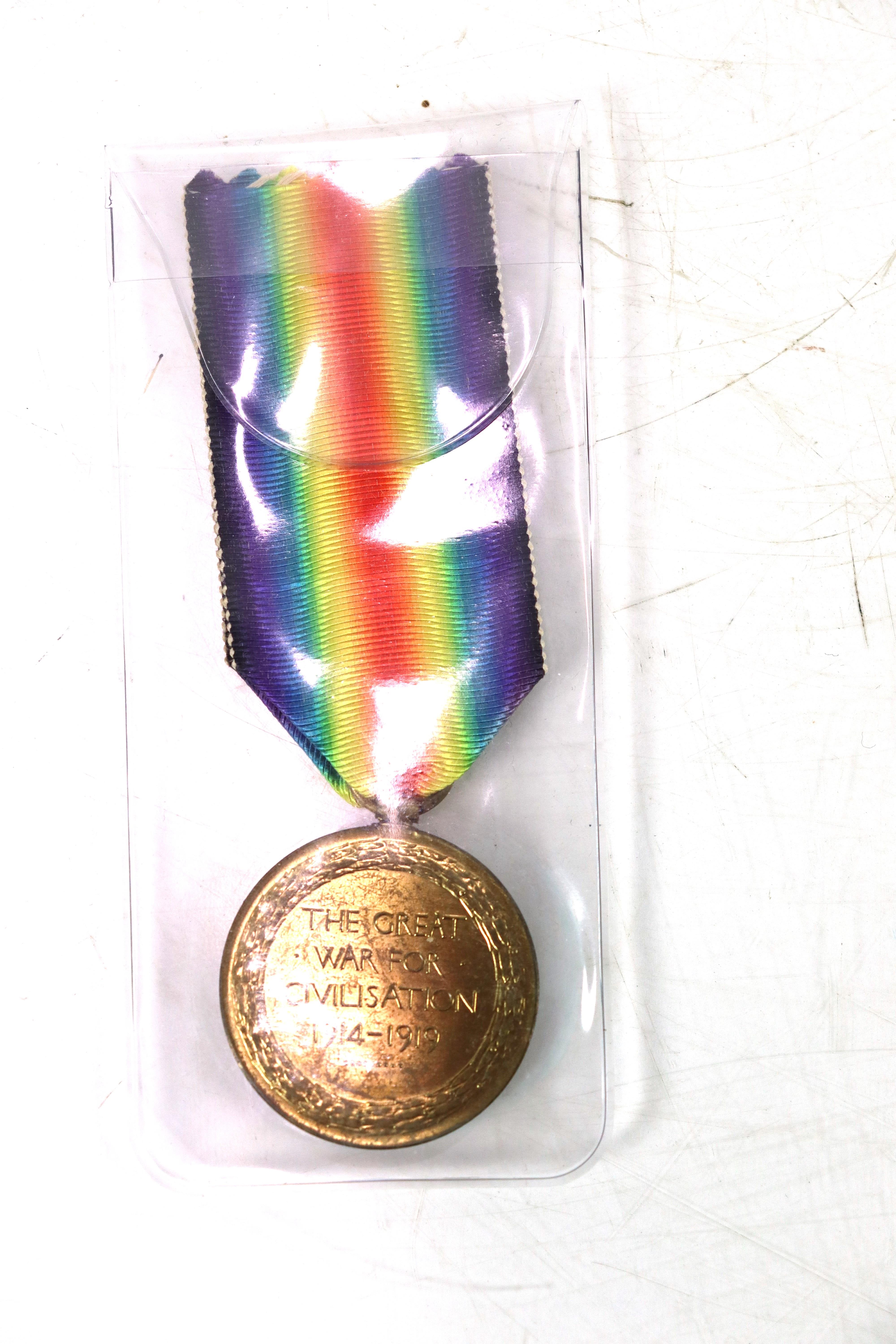 A WWI Casualty B.W.M. and Victory medal to 43721 P - Image 10 of 10