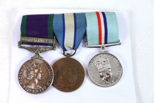 A Royal Anglian Regiment group of three medals, E.