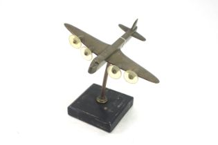 A cast brass model of a British Manchester heavy b