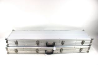 Two alloy Winchester transit cases, each approx. 5
