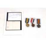 A WWI 1914 Star trio to 386472 Spr. H. Brown R.E.