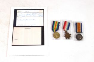 A WWI 1914 Star trio to 386472 Spr. H. Brown R.E.