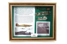 Aircraft crash relics reputedly from Hurricane, fr