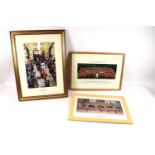 Three framed and glazed photographs depicting Yeom