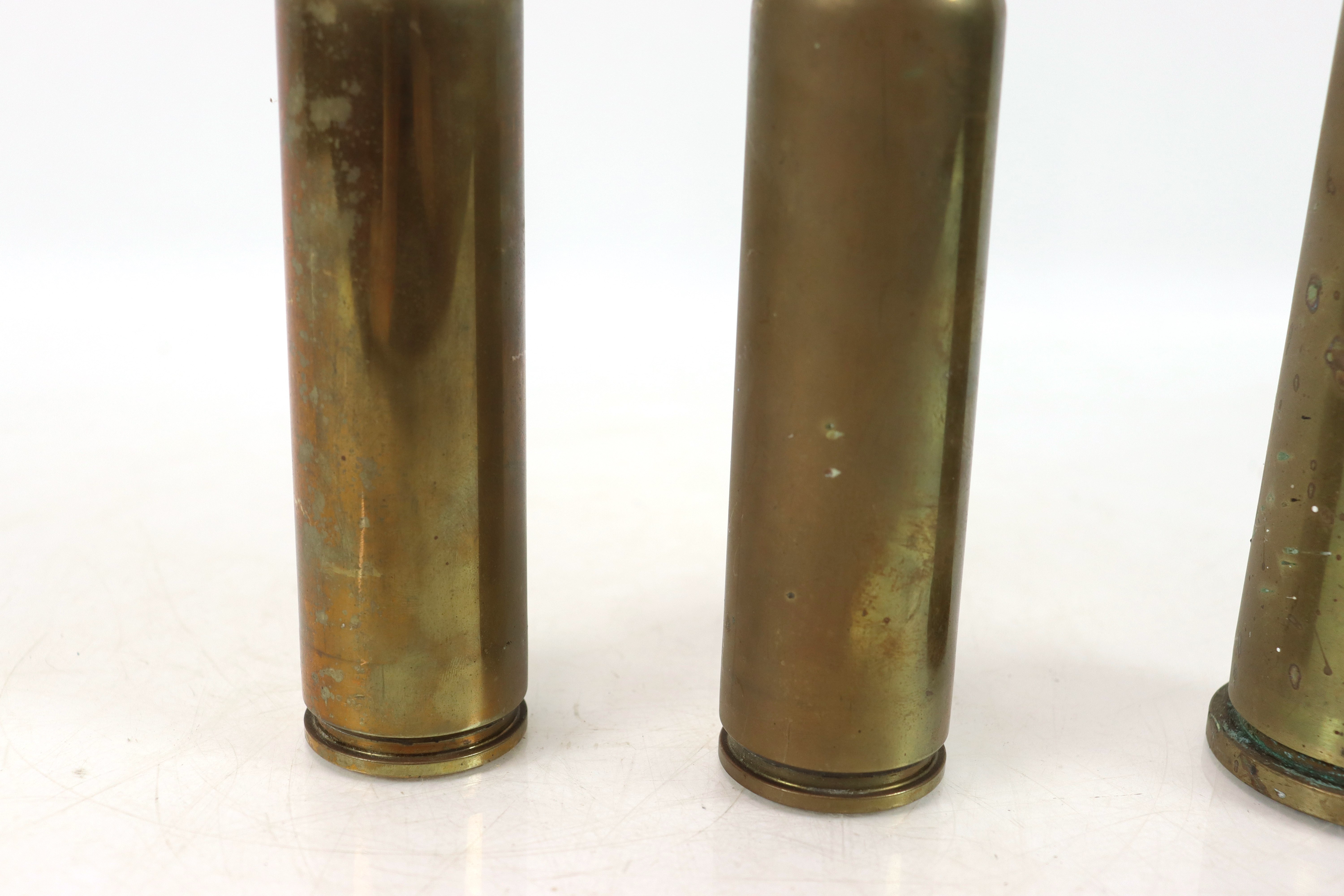 Two 30mm shell cases with heads, and a 40mm Bofers - Image 8 of 18