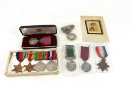 A WWII group of four medals including Africa Star
