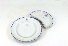 A Victorian kidney shaped dish, bearing the 2nd Ba