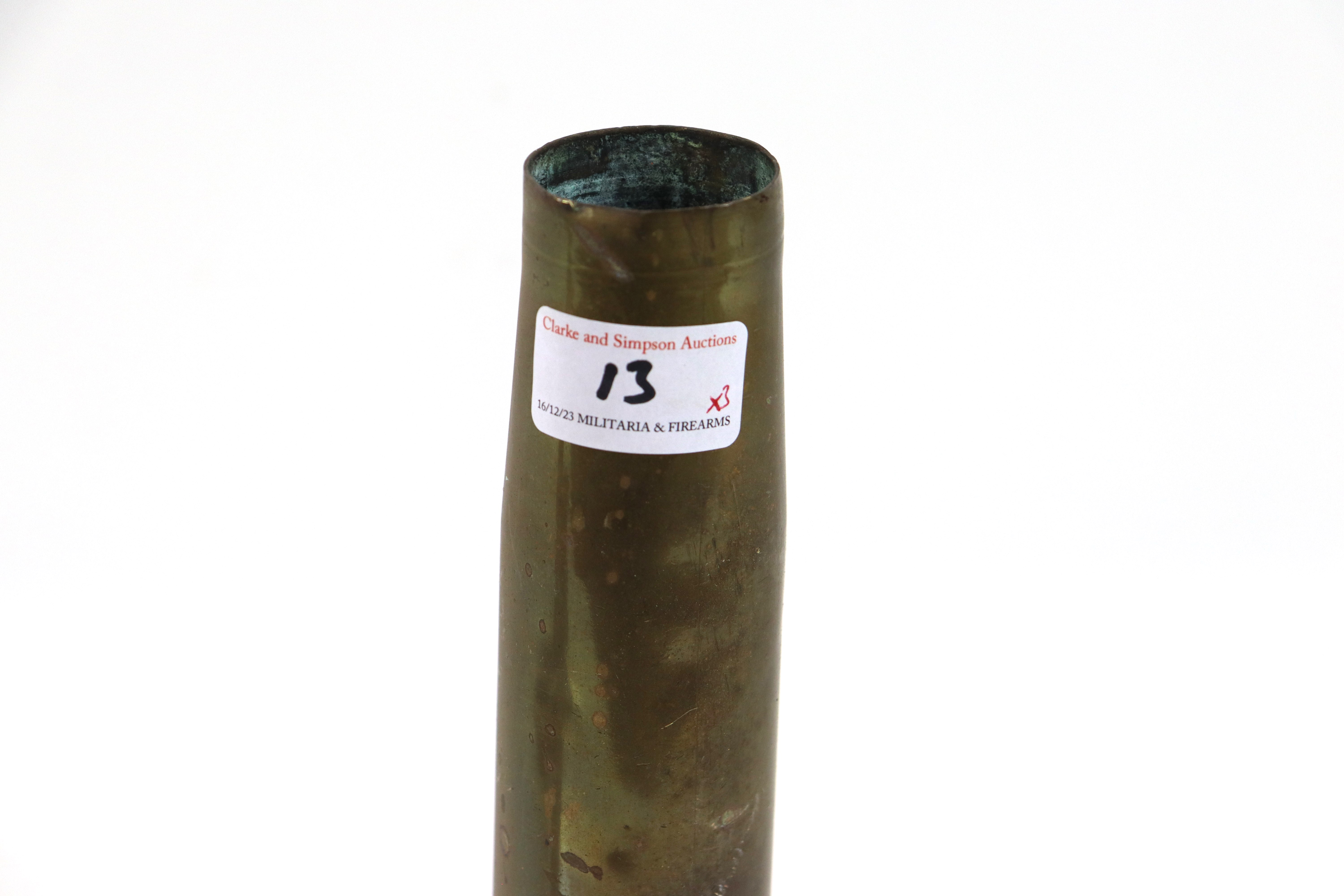 Two 30mm shell cases with heads, and a 40mm Bofers - Image 12 of 18