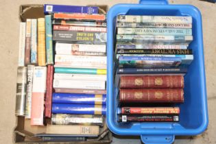 Two boxes of military interest books