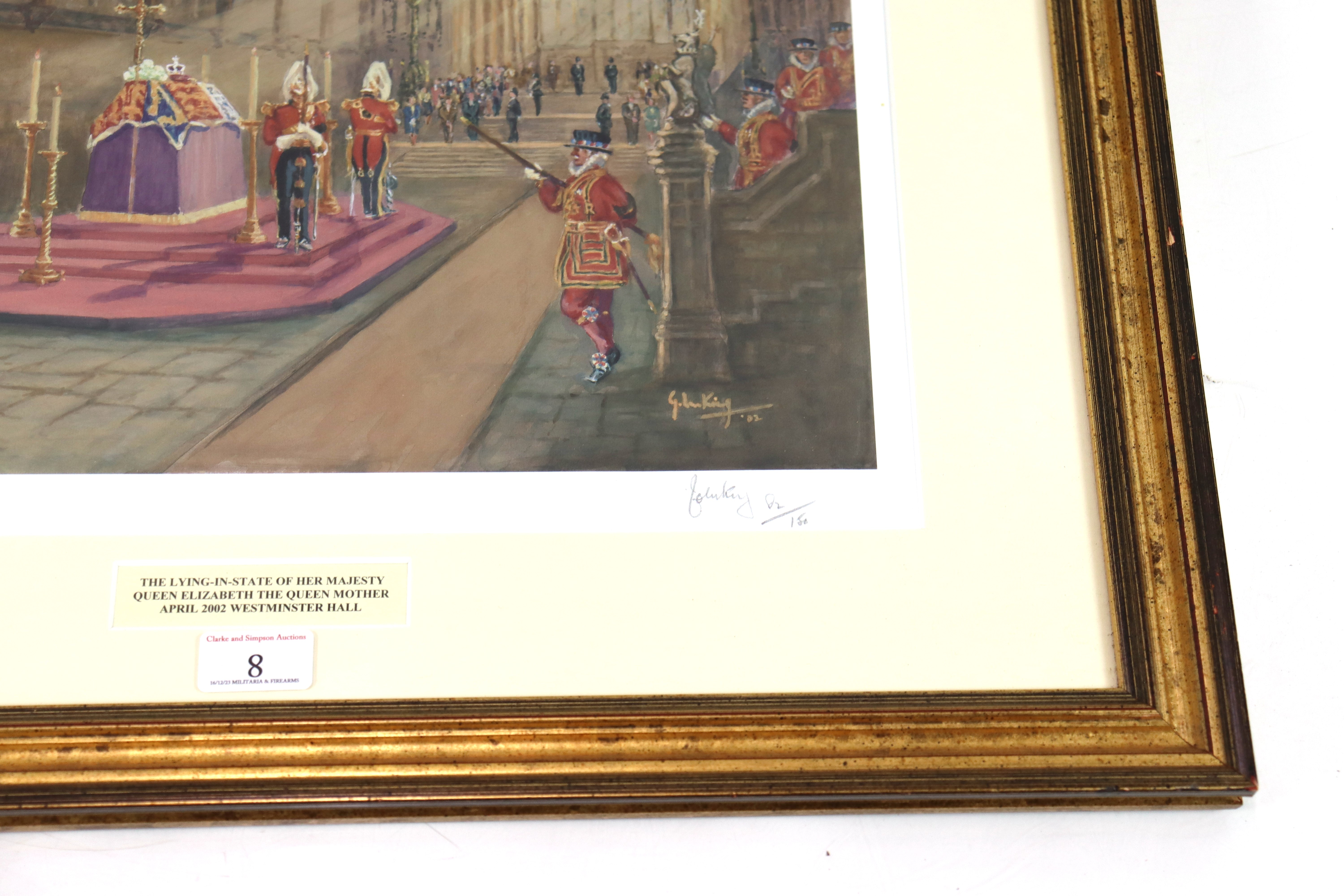 A John King signed limited edition print (82/150) - Image 4 of 8