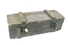 A military wooden crate
