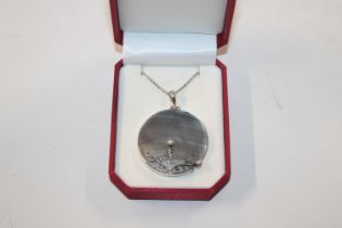 A large Sterling silver and cultured pearl and mot
