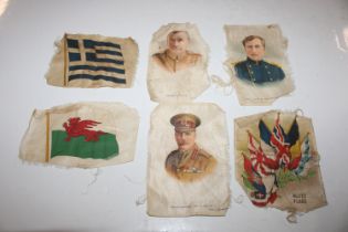 A box containing albums of cigarette cards and var