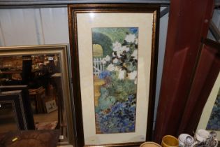 Borchgrave, large framed and glazed print "Blue Ga