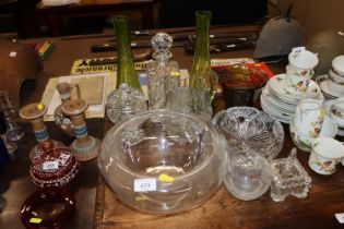 A quantity of glassware to include decanter and st