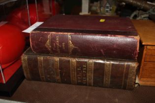 A leather bound family Bible and Vol. 1 "The Antiq