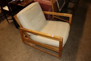 A Scandinavian type rocking chair