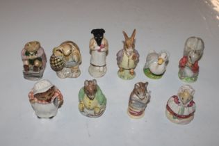 Ten Beswick Beatrix Potter figures