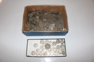 Two boxes of coinage including some pre-1946