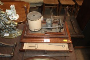 An oak cased barograph AF