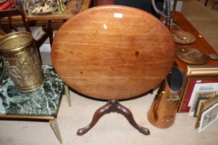 A George III mahogany snap top tripod occasional t