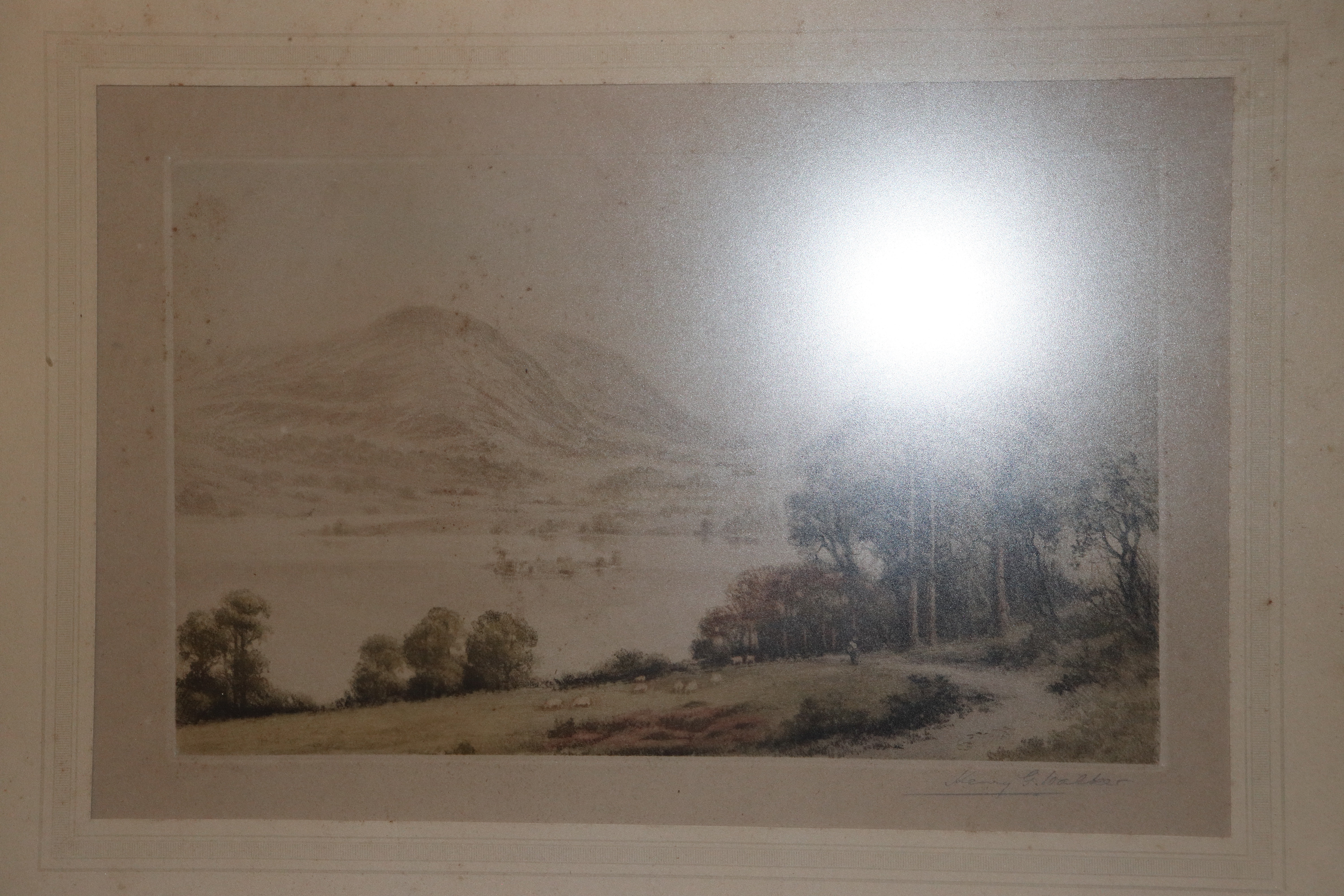 Henry G. Walker, English lake series, two etchings and two others signed - Image 5 of 6