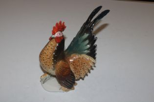 A Carl Ens model of a cockerel