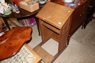 An oak lectern