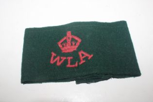 A WWII Woman's Land Army arm band