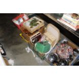 Four boxes containing various sundry items to incl