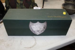 A cased bottle of vintage Cuvée Dom Perignon 1976 Champagne