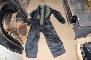 A one piece fishing suit, size M