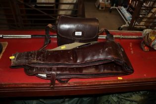 A cartridge bag and a gun slip