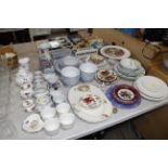 A collection of various china to include Royal Alb