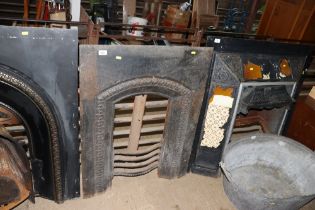 A cast iron fire surround