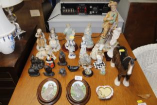 A collection of various decorative porcelain and o
