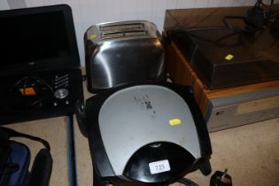 A Russell Hobbs two slice toaster and a toasting m